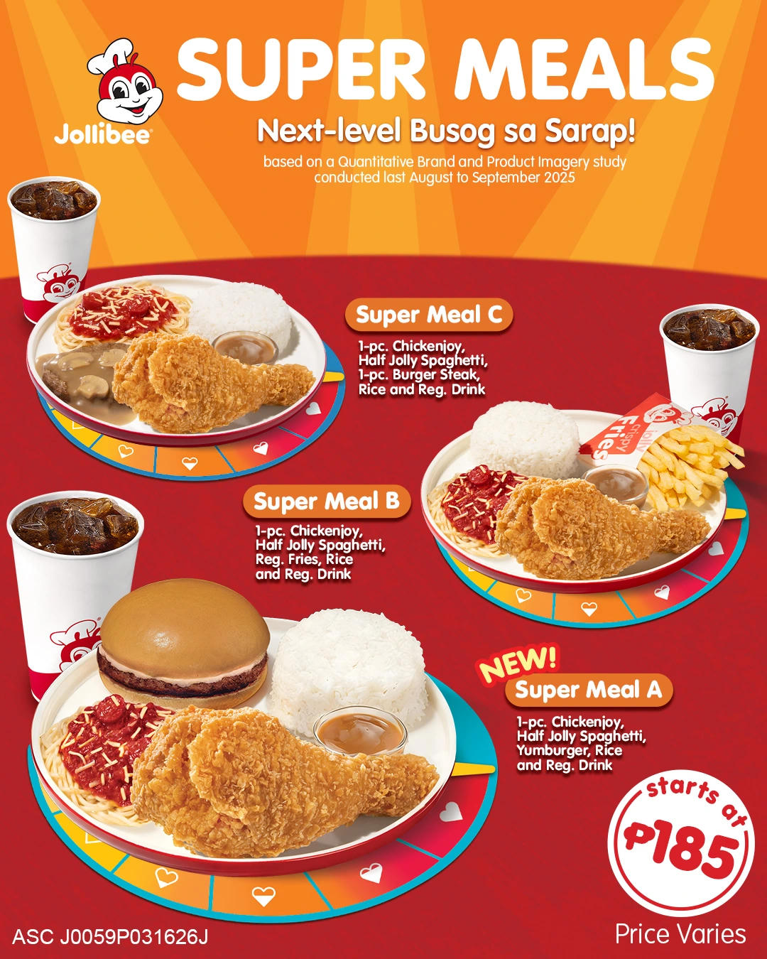 Jollibee launches new Super Meal featuring Chickenjoy, Jolly Spaghetti, and Yumburger on one plate