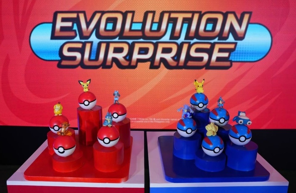 The new Jollibee Kids Meal Pokémon Evolution Surprise contains 10 Pokémon, five in their single-stage form, and five in their evolved forms copy