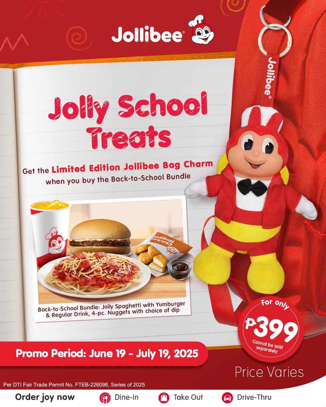 Jolly School Treats: Back-to-School Bundle with Limited Edition Jollibee Bag Charm