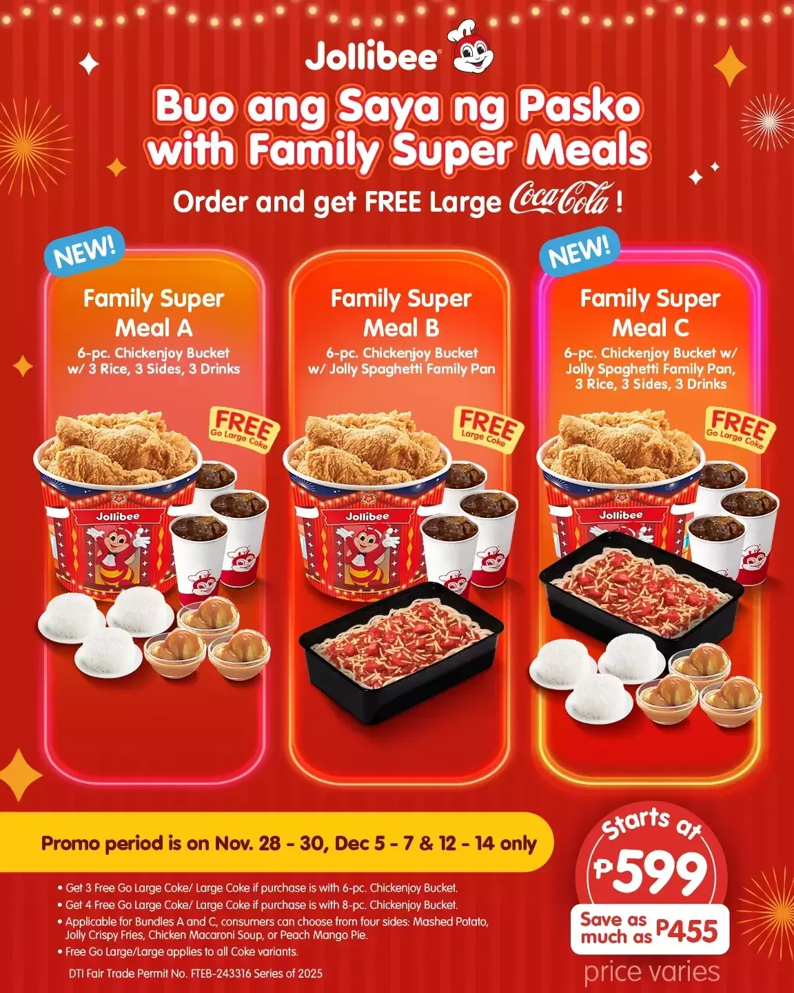 Family Super Meals Promo