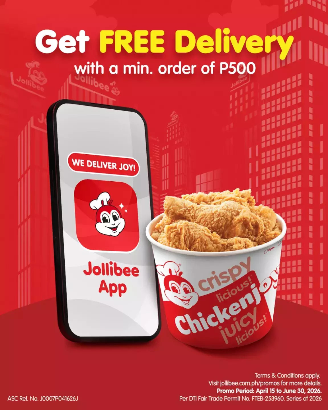 Get FREE Delivery on Jollibee Delivery
